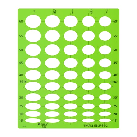 Templates, Small Ellipse Template No 2 MPN:T-808