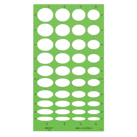 Templates, Small Ellipse Template No 3 MPN:T-809