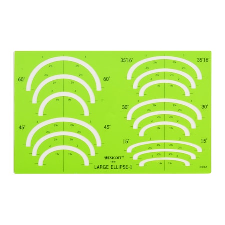 Templates, Large Ellipse Template No 1 MPN:T-810