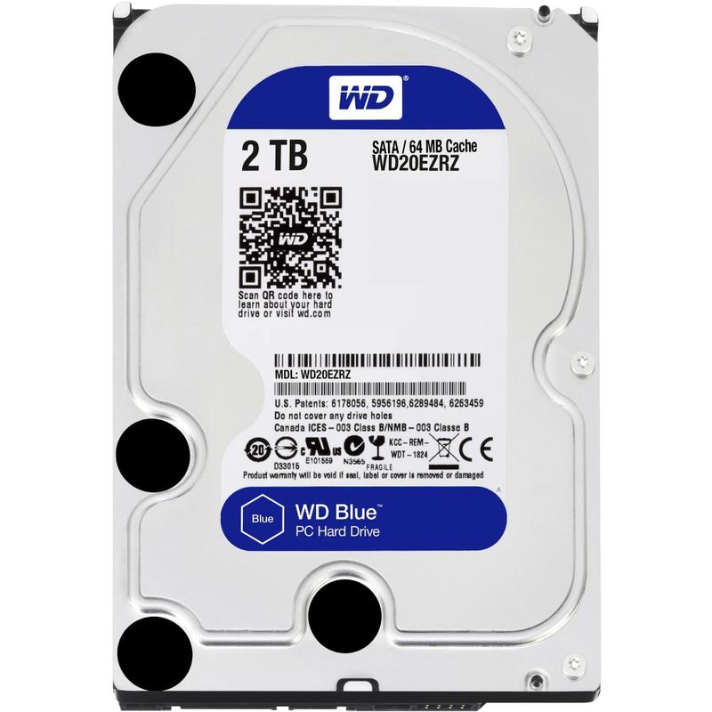 Western Digital Blue 2TB Internal Hard Drive For Desktops, 64MB Cache, SATA/600, WD20EZRZ MPN:WD20EZRZ