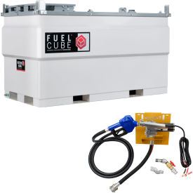 Western Global 500 Gallon FuelCube Diesel Fuel Tank 12V Pump Kit & Fuel Gauge FCPWN0500-01215GP-SNN