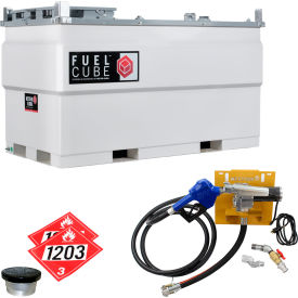 Western Global® FuelCube™ Gasoline Stationary Fuel Storage Tank 115V 528 Gallon Capacity FCPWN0500-11512GP-SNN-G