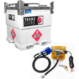 Western Global 251 Gallon TransCube Diesel Transportable Fuel Storage Tank 12V / 15GPM Pump Kit TCGWN0010-01215GP-SNN