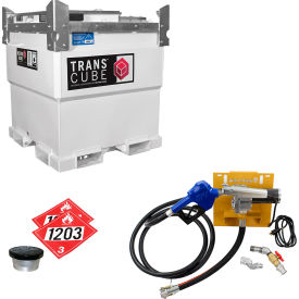 Western Global 251 Gallon TransCube Gasoline Transportable Fuel Storage Tank 115V / 12GPM Pump Kit TCGWN0010-11512GP-SNN-G