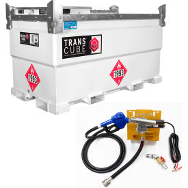 Western Global 552 Gallon TransCube Diesel Transportable Fuel Storage Tank 12V / 15GPM Pump Kit TCGWN0020-01215GP-SNN