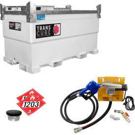 Western Global 552 Gallon TransCube Gasoline Transportable Fuel Storage Tank 12GPM Pump Kit TCGWN0020-11512GP-SNN-G