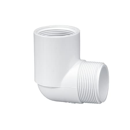 PVC, 90 Elbow, 1/2 in NPT, 1/2 in NPT MPN:412005BC