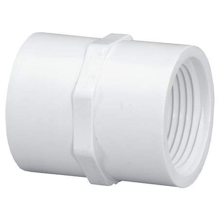 Coupling, PVC, 1/2 in, FNPT, SCH 40, White MPN:430005BC