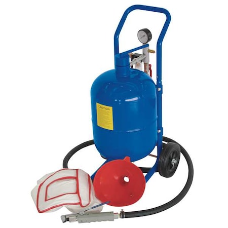 Abrasive Blaster, Press, 45lb, 60-125psi MPN:10Z913