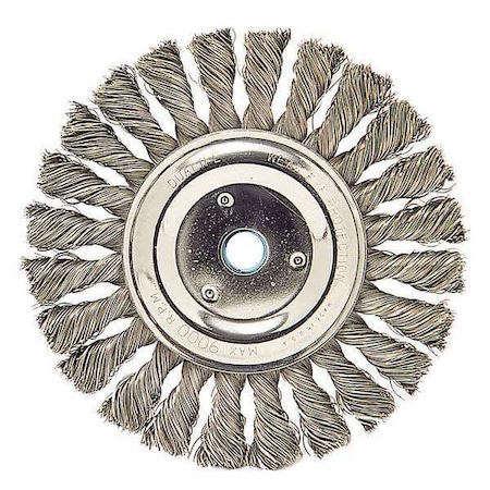 Wire Wheel Brush, Max. RPM 9000, 3/8 in. W MPN:88419