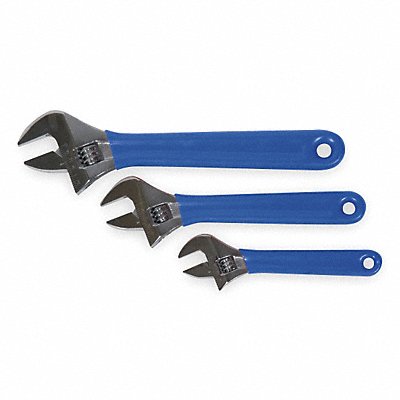 Adj. Wrench Sets Steel Chrome 6 to 10 MPN:1NYD2