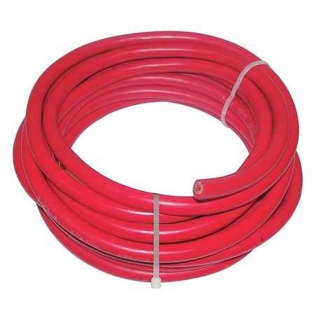 Battery Jumper Cable, 2/0 ga, Red MPN:19YD85
