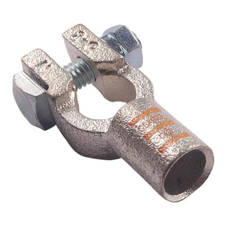 Straight Battery Terminal, 2/0 ga., Orange, Includes: 5/16 in Bolts MPN:23PC55
