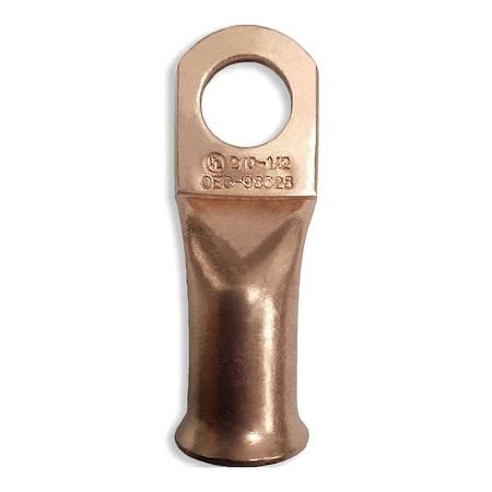 Lug, 2/0 ga., 1/2 In., Copper, PK25 MPN:23YZ31