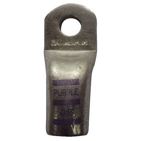 Lug, Copper; Tin, 1/0 ga, Straight, PK5 MPN:23ZA11