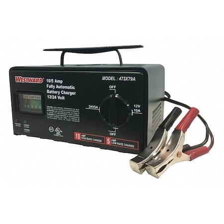 Benchtop Battery Charger, Charging, Maintaining, For Batt. Volt.: 12 MPN:473X79