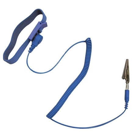 Wrist Band, Anti-Static, 6 Ft Coil Cord MPN:23M591