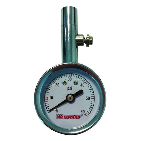 Dial Tire Press Gauge, 0 to 60 psi MPN:2HKY6A