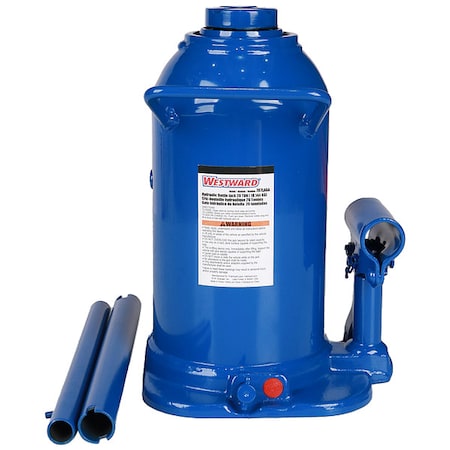 High-Clearance Bottle Jack, Steel, Manual Handle, Mechanical, 9 1/2 in Min Height MPN:787LA6