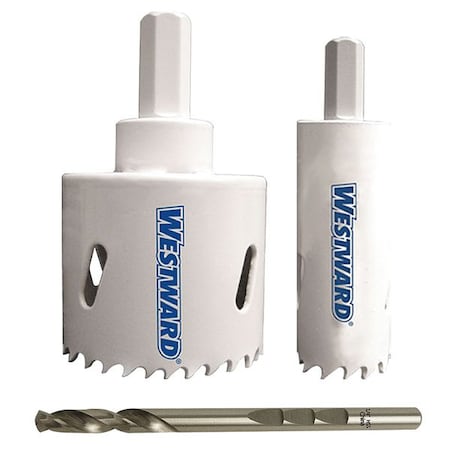 Hole Saw Kit, 3pcs, Sizes:1