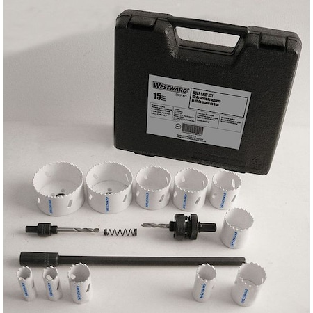 Bi-Metal Hole Saw Industrial Kit, 15 pcs. MPN:29VX15