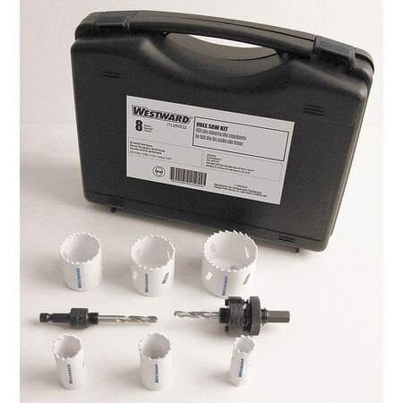 Bi-Metal Hole Saw Utility Kit, 8 pcs. MPN:29VX22