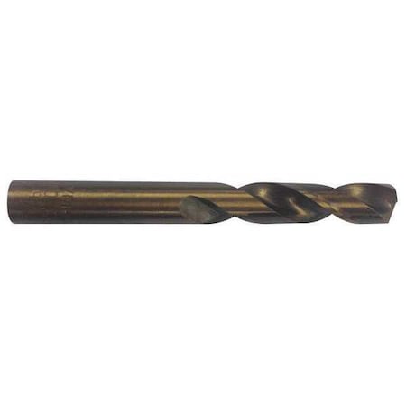 Screw Machine Drill Bit, 5/32 in Size, 135 Degrees Point Angle, Cobalt Steel, Straw/Bronze Finish MPN:5TVT5