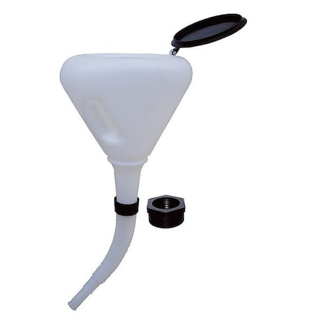 SpillprfFunel, 21.125inH, Wht, Polyethylene MPN:5NUE9