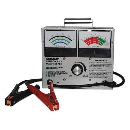Battery Tester, 50 to 500A, 12V, Analog MPN:34NK65