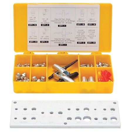 Greasing Fitting Kit, 65 Pc. MPN:13X065