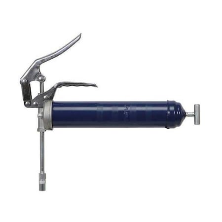 Manual Grease Gun, Pistol-Grip Handle, Cartridge Load, Rigid Nozzle, Fixed Stroke, 56 Strokes per Oz MPN:15F201