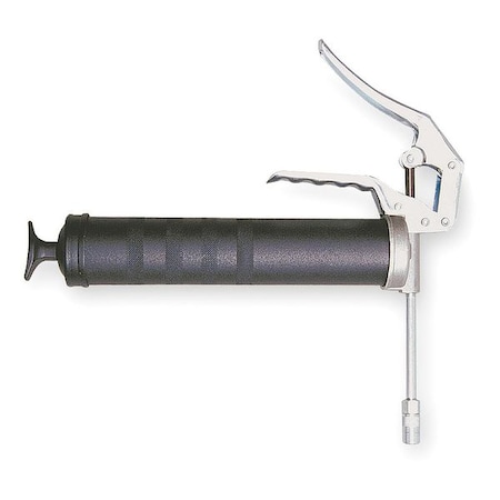 Manual Grease Gun, Pistol-Grip Handle, Cartridge Load, Flex Nozzle, Fixed Stroke, 56 Strokes per Oz MPN:4BY74