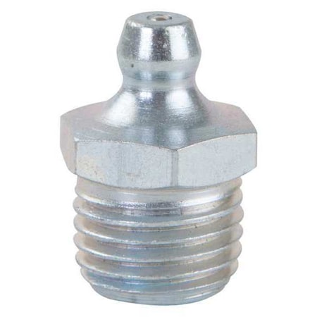 Grease Fitting, Straight, Stl, 7/8