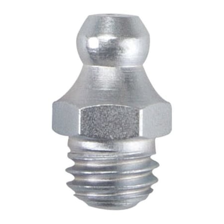 Grease Fitting, Straight, Stl, 43/64