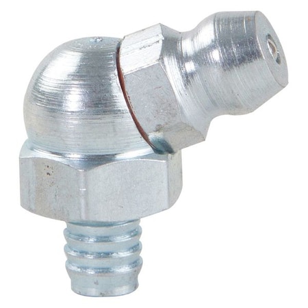 Grease Fitting, 65 Deg., Stl, 45/64