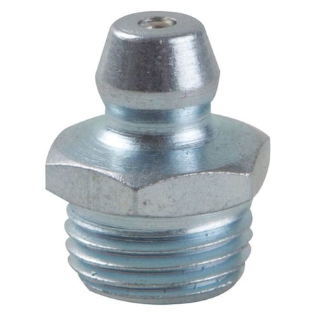 Grease Fitting, Straight, Stl, 9/16