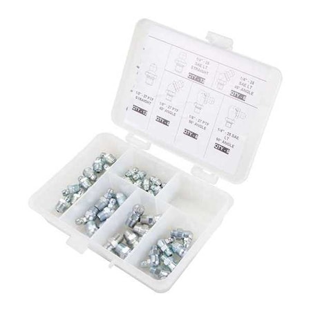 Grease Fitting Kit, No. Pieces 48, PK48 MPN:52NZ89