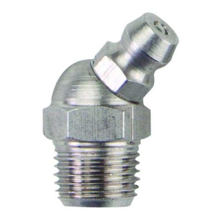 Grease Fitting, 45 Deg., SS, 55/64