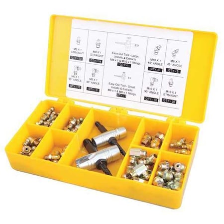Grease Fitting and Install Kit, Metric MPN:5NUF3