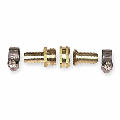 Garden Hose Repair Fitting Brass 3/4 NH MPN:4KG68