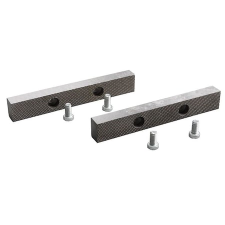 Replace.JawInserts, Steel, Incl.4Screw, PK2 MPN:10D758