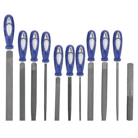Hand File Set, Bastard/Smooth, 11 Pc MPN:10Z754