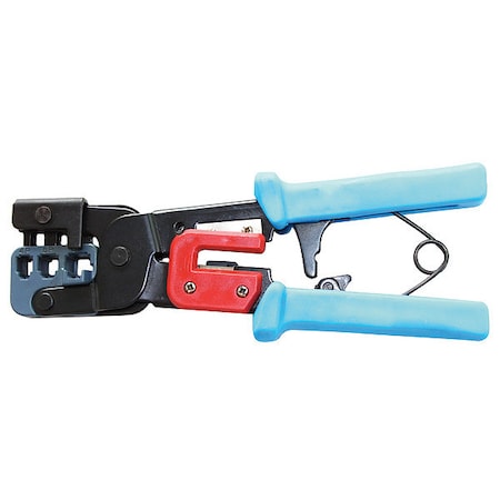 9 in Crimper 8P8C/RJ-45, 6P6C/RJ-12, 6P6C, RJ-22/RJ-11 MPN:13H887