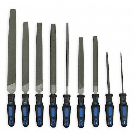 General Purpose File Set, Ergonomic, 9 piece MPN:1NFK8