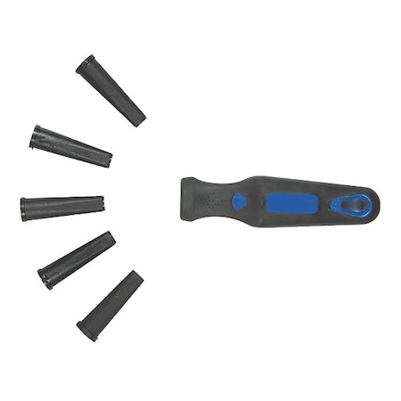 File Handle, 4 In L, Rubber, Ergo Handle MPN:1NFW5