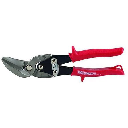 Offset Aviation Snip, Left, 9 3/4 in, Steel MPN:1UG15