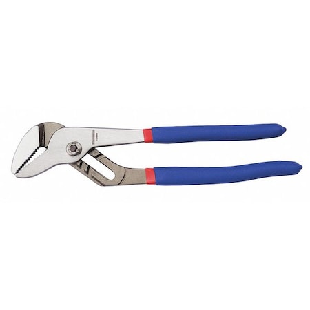 10 1/4 in Straight Jaw Tongue and Groove Plier, Serrated MPN:1UKH8