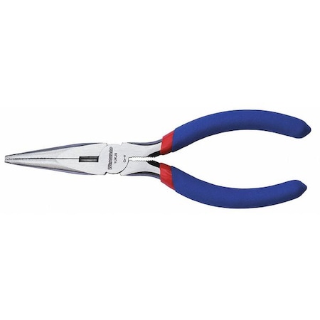 6 in Long Nose Plier, Side Cutter Dipped Handle MPN:1UKJ9