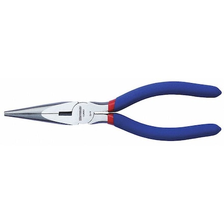 8 1/5 in Long Nose Plier, Side Cutter Dipped Handle MPN:1UKK2