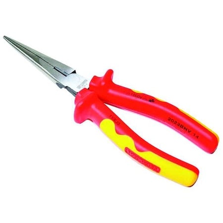 Insulated Long Nose Plier, 8-1/8 in. MPN:1YXJ3